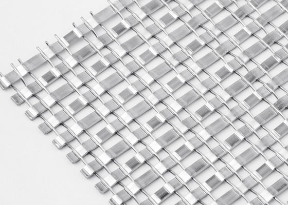 Plain Woven Stainless Steel Metal Screen For Architectural Woven Wire Mesh