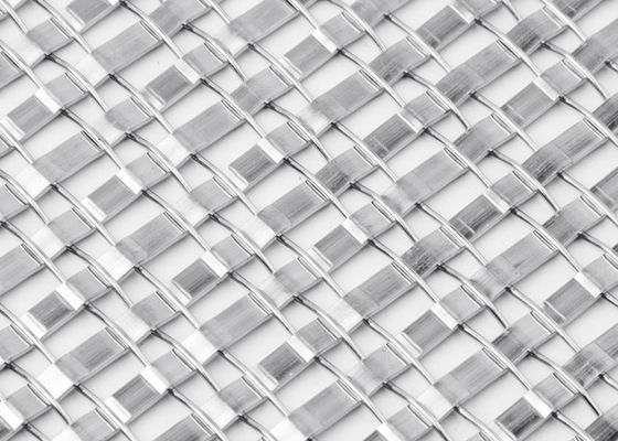 Plain Woven Stainless Steel Metal Screen For Architectural Woven Wire Mesh