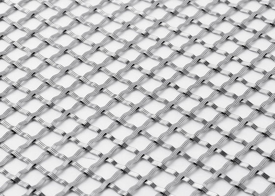 SS304 Double Crimped Wire Mesh 2mm Thickness