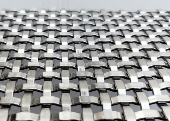 Stainless Steel Decorative Metal Mesh Wall Cladding For Architectural Woven Wire Mesh