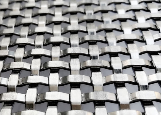 Stainless Steel Decorative Metal Mesh Wall Cladding For Architectural Woven Wire Mesh