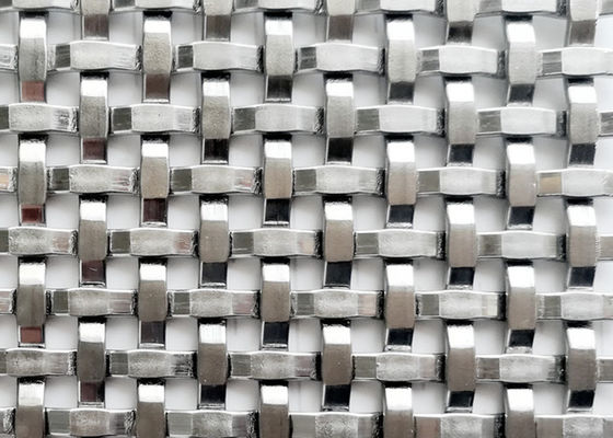 Stainless Steel Decorative Metal Mesh Wall Cladding For Architectural Woven Wire Mesh