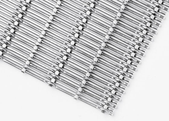 Stainless Steel Natural Colour Decorative Cabinetry And Stains For Architectural Woven Wire Mesh
