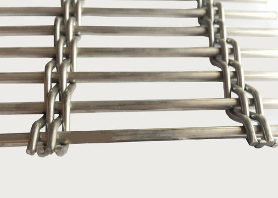 SS 316 Plain Weave Metal Interior Furniture Decorative For Architectural Woven Wire Mesh