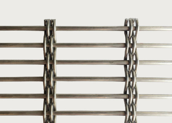 SS 316 Plain Weave Metal Interior Furniture Decorative For Architectural Woven Wire Mesh