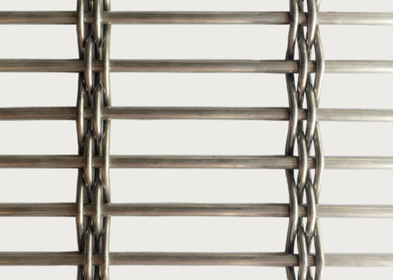 SS 316 Plain Weave Metal Interior Furniture Decorative For Architectural Woven Wire Mesh