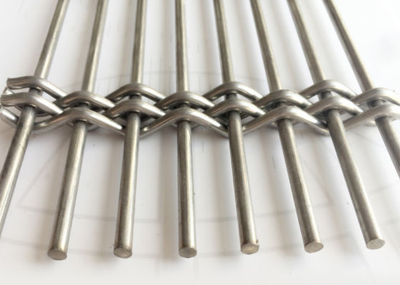 SS 316 Plain Weave Metal Interior Furniture Decorative For Architectural Woven Wire Mesh