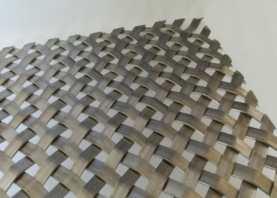 SHUOLONG Architectural Woven Wire Mesh XY 712X Flat Metal Mesh Panels Fireproof