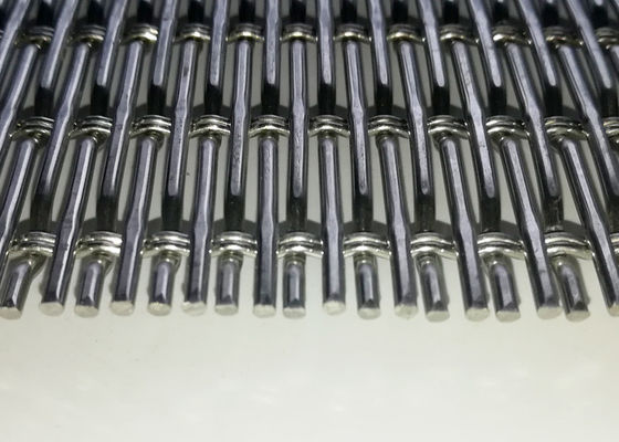 SS Weave Metal Decorative Interior Furniture And Screen For Architectural Woven Wire Mesh