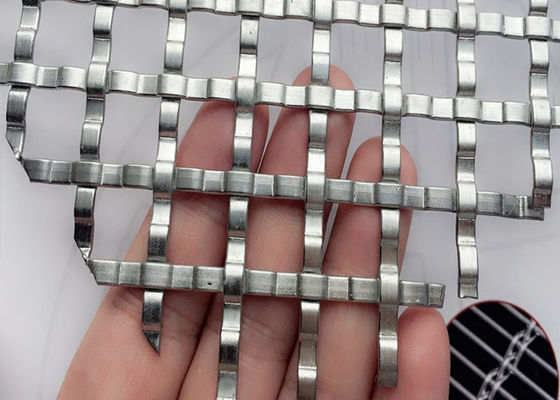 310 Stainless Steel Decorative Metal Grid Panels Antirust Cotton Ginning