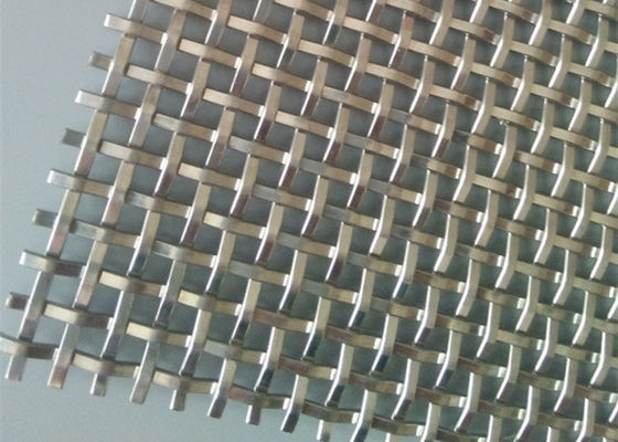 Rigid Weave 4m Stainless Steel Decorative Wire Mesh For Cabinets Natural Colour