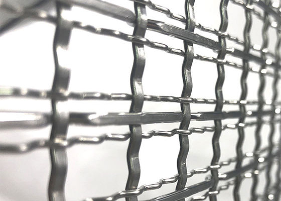 Ginning Weaving Stainless Steel Mesh Decorative Netting Facade For Architectural Woven Wire Mesh