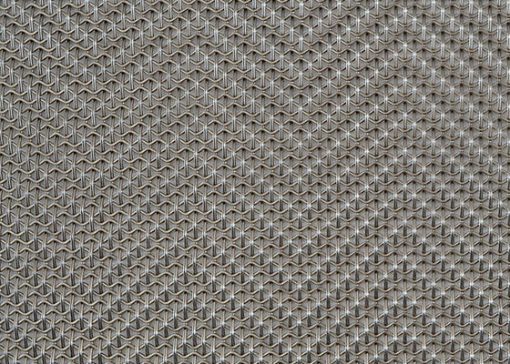4.5mm Knitted Architectural Woven Wire Mesh Panels Purity Titanium