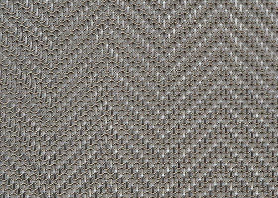 4.5mm Knitted Architectural Woven Wire Mesh Panels Purity Titanium