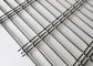 SS316 Stadiums Architectural Woven Wire Mesh Room Dividers Lock Crimp 6mm