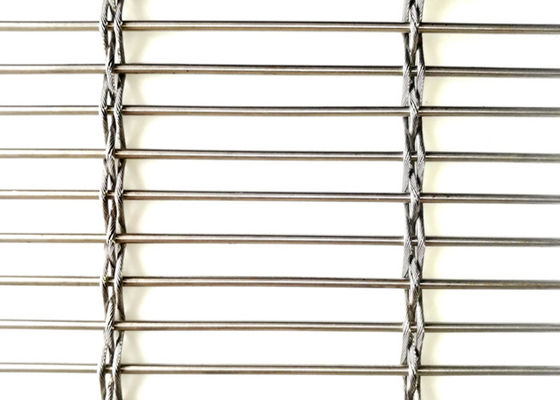 9.5mm Facade Woven Metal Mesh Fabric Interior Decorations