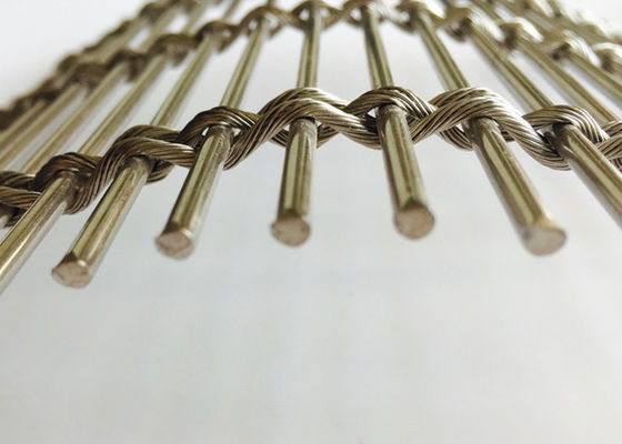 ODM 4m Flexible Stainless Steel Woven Metal Mesh Cladding For Restaurants