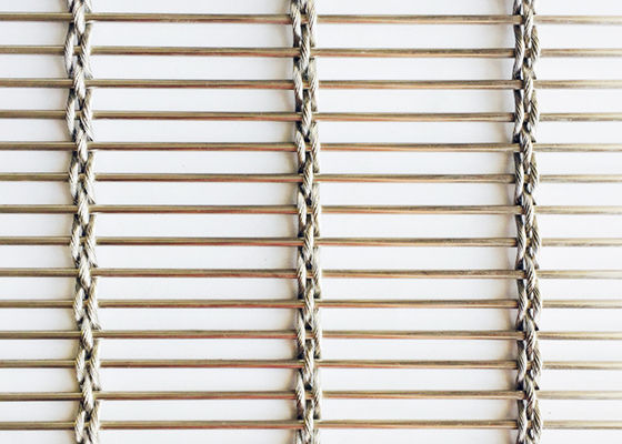 ODM 4m Flexible Stainless Steel Woven Metal Mesh Cladding For Restaurants