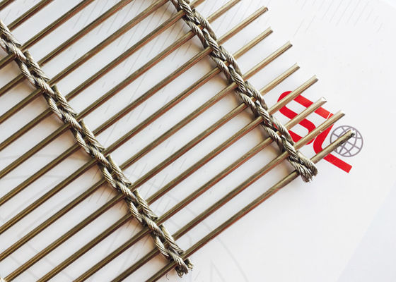 ODM 4m Flexible Stainless Steel Woven Metal Mesh Cladding For Restaurants