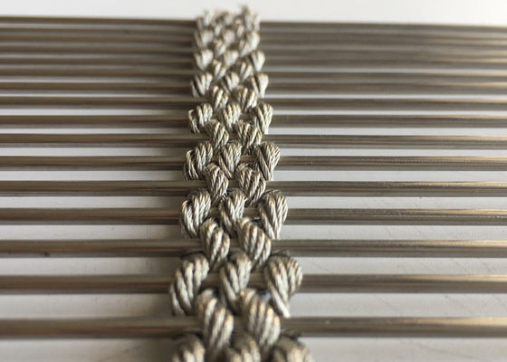 Weave 7mm Stainless Steel Architectural Mesh Building Facade Metal Mesh Curtain