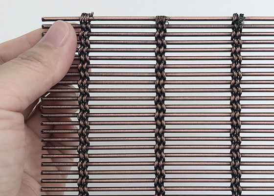 4mm 304 Stainless Steel Architectural Mesh Curtain Ceiling Facade