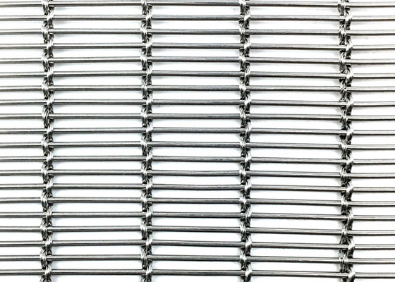 Plain Weave Stainless Steel Architectural Mesh 2.6kg/M2 For Stair Railing Systems