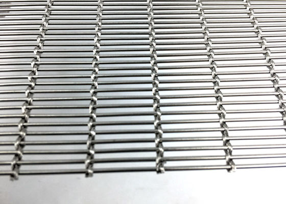 Plain Weave Stainless Steel Architectural Mesh 2.6kg/M2 For Stair Railing Systems