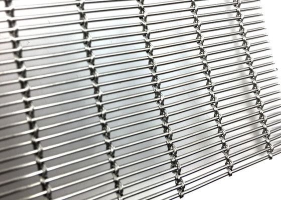 Plain Weave Stainless Steel Architectural Mesh 2.6kg/M2 For Stair Railing Systems