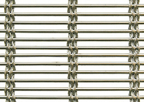 SHUOLONG Interior Stainless Steel Woven Mesh Cladding Panels Anti Collision