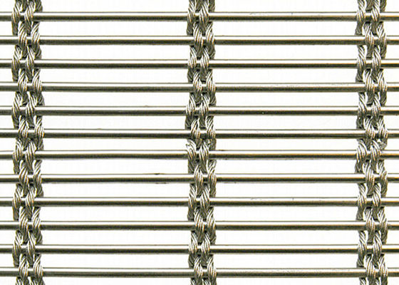 SHUOLONG Interior Stainless Steel Woven Mesh Cladding Panels Anti Collision