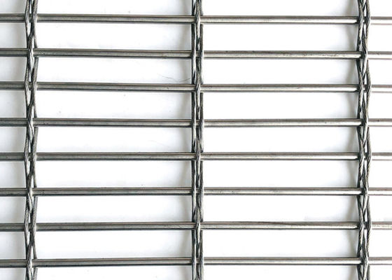 Natural Colour Stainless Steel Architectural Mesh Room Divider ISO9000