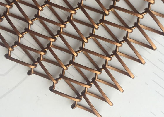 Decorative Link Spiral Weave Mesh Rust Proof Antique Brass
