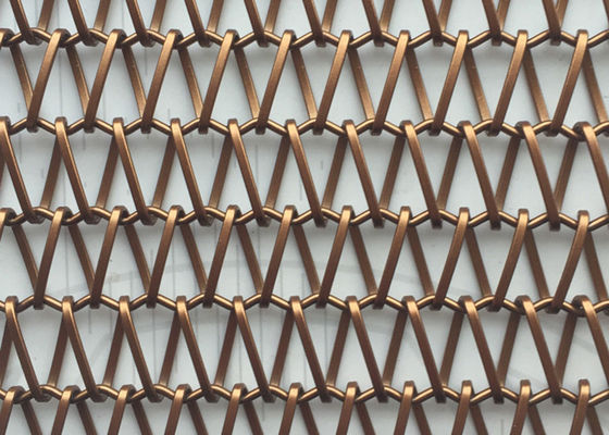 Decorative Link Spiral Weave Mesh Rust Proof Antique Brass