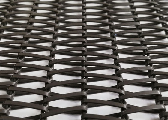 5m Low Carbon Steel Spiral Wire Mesh Conveyor Belt Painted Finished