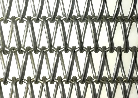 0.5mm-2.0mm Wire Diameter Spiral Wire Mesh With SGS Certificate / Width 0.5m-2.0m