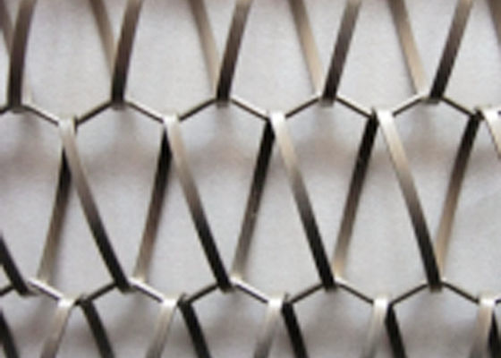 6.5mm 304 Spiral Wire Mesh Woven Stainless Steel Fabric High Tensile