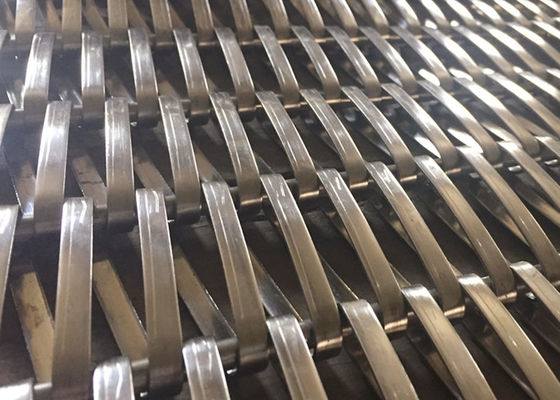 20ft Complicated Stainless Steel Spiral Wire Mesh For Solar Shading