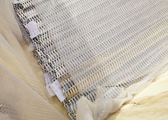 20ft Complicated Stainless Steel Spiral Wire Mesh For Solar Shading