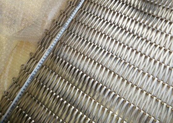 20ft Complicated Stainless Steel Spiral Wire Mesh For Solar Shading