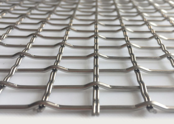 3.3mm 304 Stainless Steel Crimped Wire Mesh Woven Architectural Mesh Facade