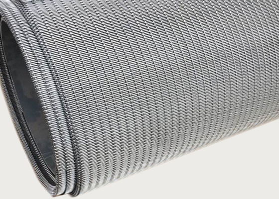 Rigid Stainless Steel Woven Lock Crimp Wire Mesh Stairs Railing OEM
