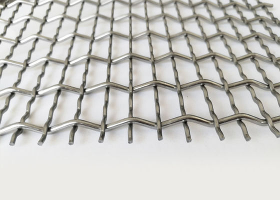 Crimp Interior Woven Metal Mesh Building Facade Stainless Steel