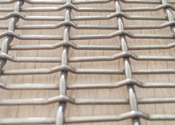 Crimp Decorative Plain Weave Metal Mesh SS316 Antacid With Solid Structure