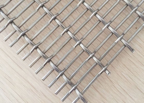 Crimp Decorative Plain Weave Metal Mesh SS316 Antacid With Solid Structure