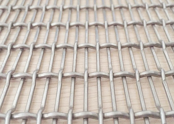 Crimp Decorative Plain Weave Metal Mesh SS316 Antacid With Solid Structure