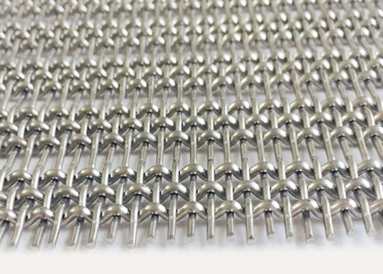 SUS 302 Stainless Steel Lock Crimp Wire Mesh 36m For Room Divider