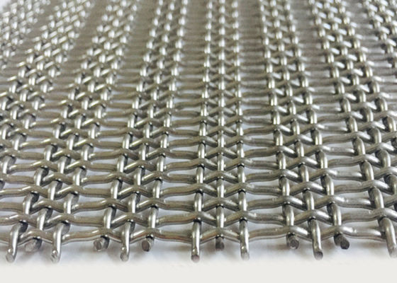 SUS 302 Stainless Steel Lock Crimp Wire Mesh 36m For Room Divider