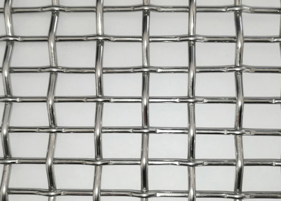 SHUOLONG Weave Flat Top Lock Crimp Wire Mesh Door Panels Heat Resistance