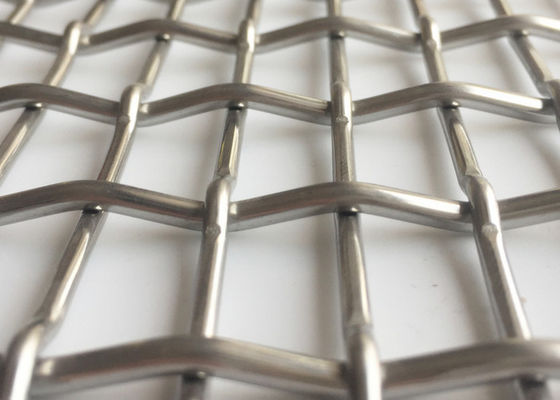 SHUOLONG Weave Flat Top Lock Crimp Wire Mesh Door Panels Heat Resistance