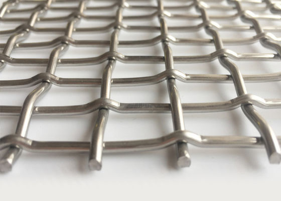 SHUOLONG Weave Flat Top Lock Crimp Wire Mesh Door Panels Heat Resistance